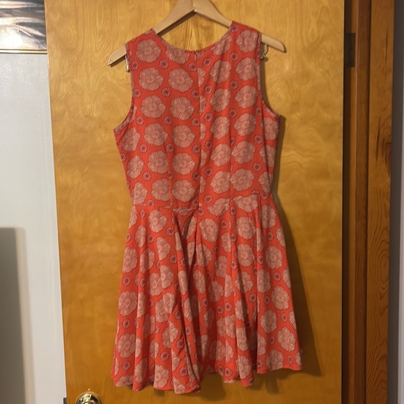 Madison Jules Pink/Salmon Paisley Print Dress - Picture 3 of 4